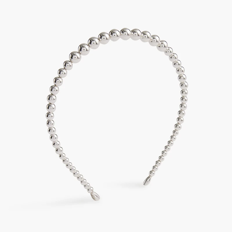 Metallic beaded headband