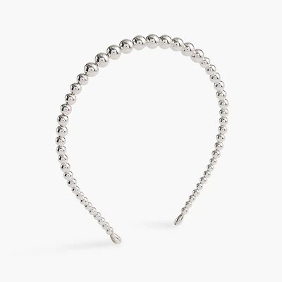 Metallic beaded headband