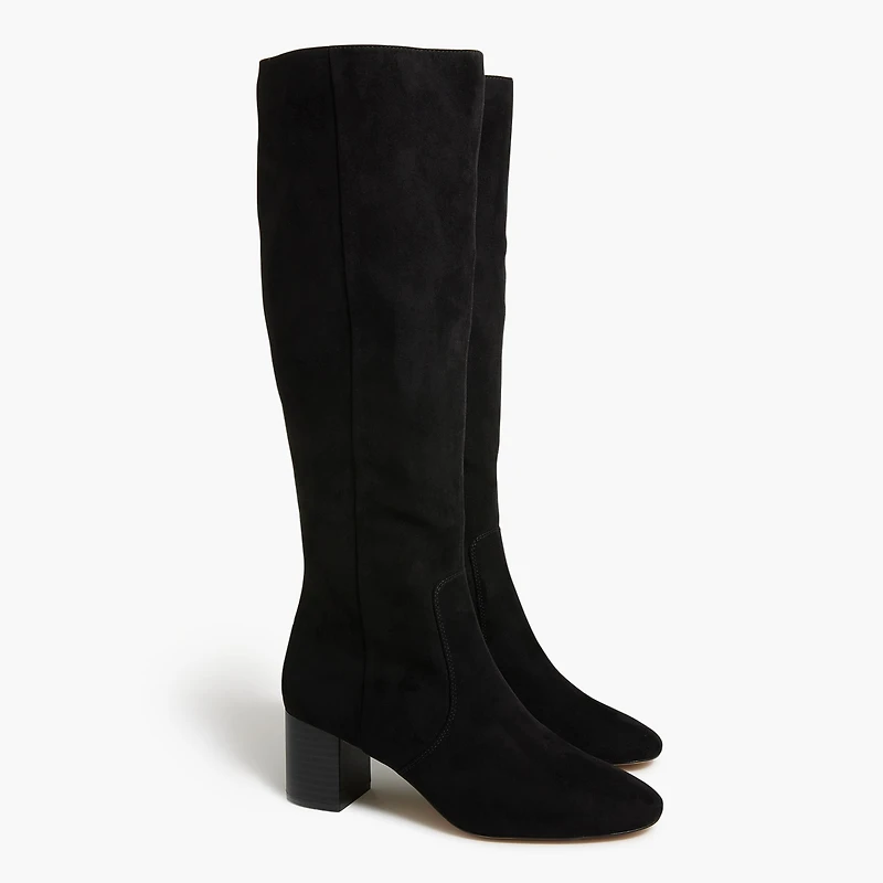 Knee-high heeled boots