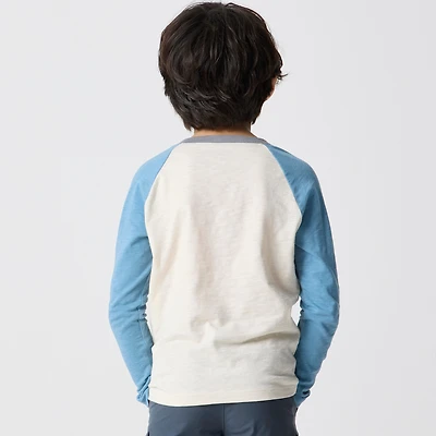 Boys' colorblock henley tee