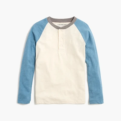 Boys' colorblock henley tee