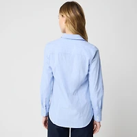 Lightweight cotton-blend shirt signature fit