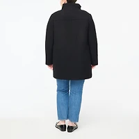 City coat with button neck