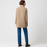 City coat with button neck