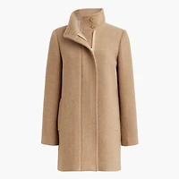 City coat with button neck