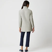 City coat with button neck