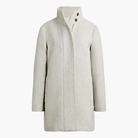 City coat with button neck