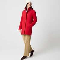 City coat with button neck