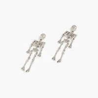 Skeleton statement earrings