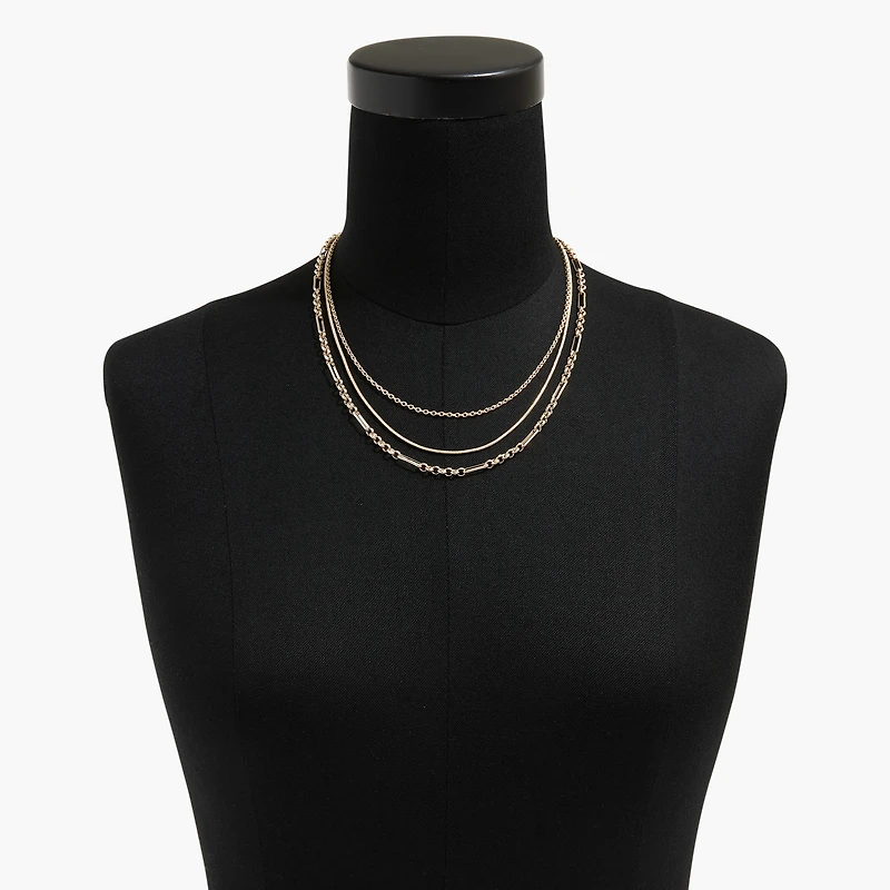 Multichain layering necklace