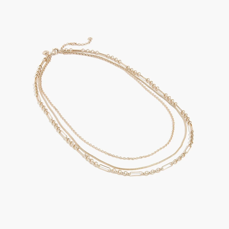 Multichain layering necklace