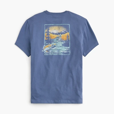 Fishing stream graphic tee