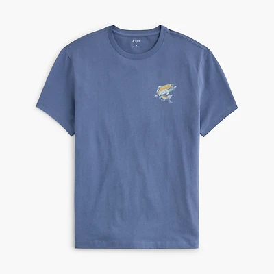 Fishing stream graphic tee