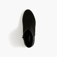 Girls' sueded glitter booties