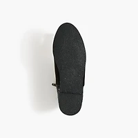 Girls' sueded glitter booties