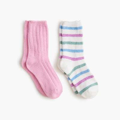 Girls' chenille socks pack