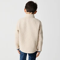 Boys' quilted half-zip