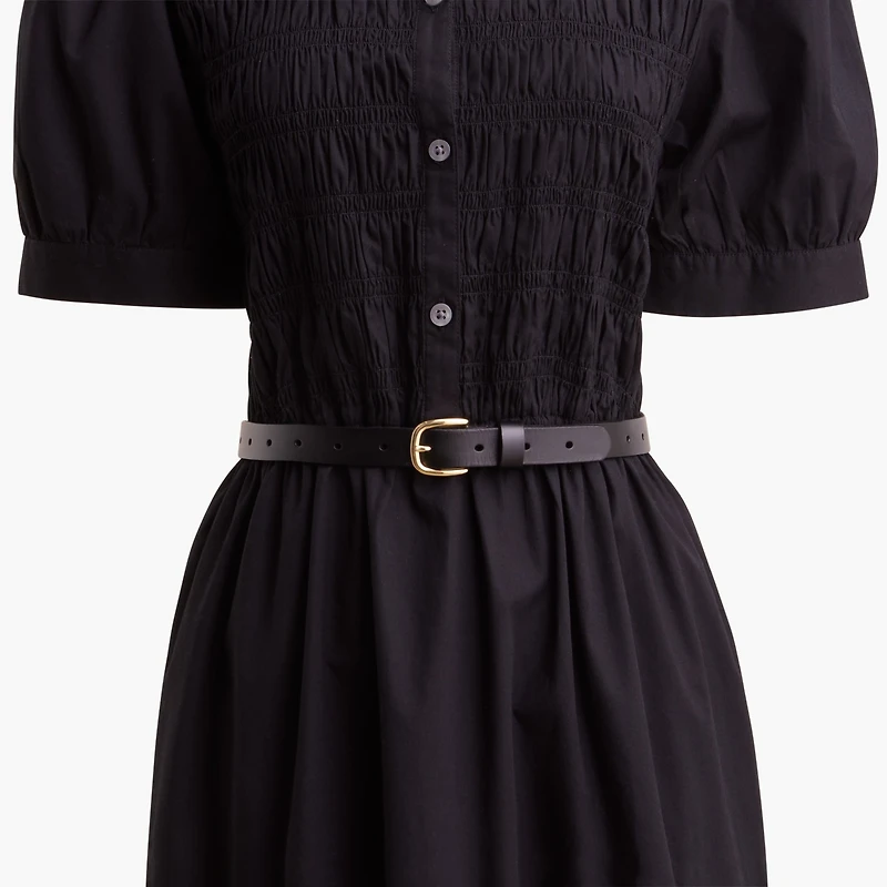 Leather perforated belt