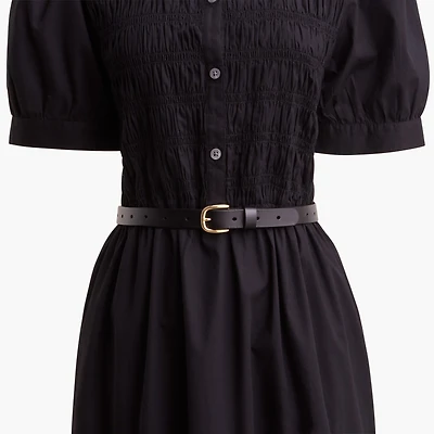 Leather perforated belt