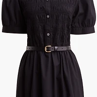 Leather perforated belt