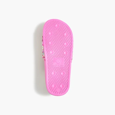 Girls' sequin slide sandals