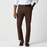Straight-fit garment-dyed five-pocket pant
