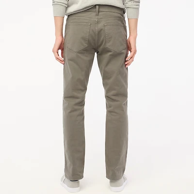 Straight-fit garment-dyed five-pocket pant