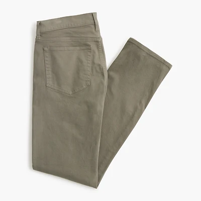 Straight-fit garment-dyed five-pocket pant