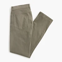 Straight-fit garment-dyed five-pocket pant