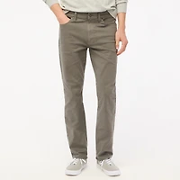 Straight-fit garment-dyed five-pocket pant