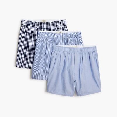 Woven boxers three-pack