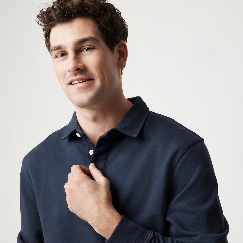 Rugby pullover sweatshirt