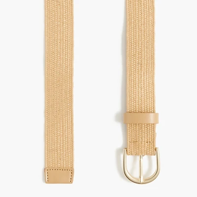 Slim stretch woven waist belt