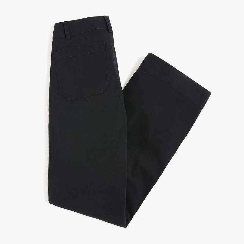 Lizzie high-rise patch-pocket wide-leg pant