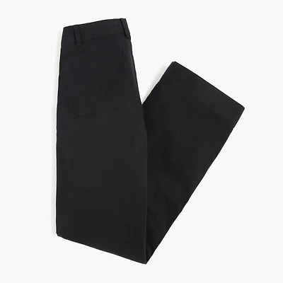 Lizzie high-rise patch-pocket wide-leg pant