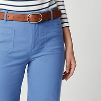 Lizzie high-rise patch-pocket wide-leg pant