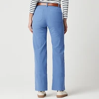 Lizzie high-rise patch-pocket wide-leg pant