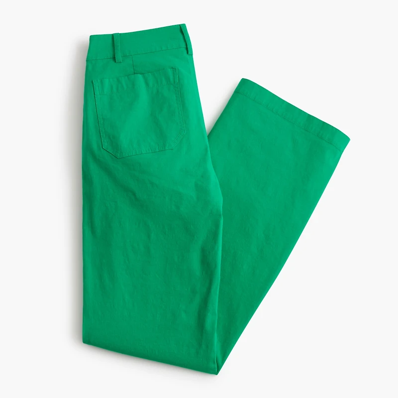 Lizzie high-rise patch-pocket wide-leg pant