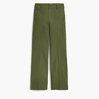 Lizzie high-rise patch-pocket wide-leg pant