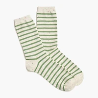 Striped flecked trouser socks