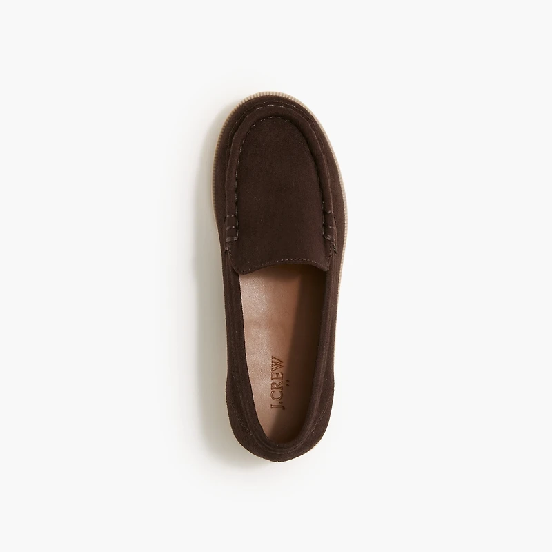 Boys' sueded loafers