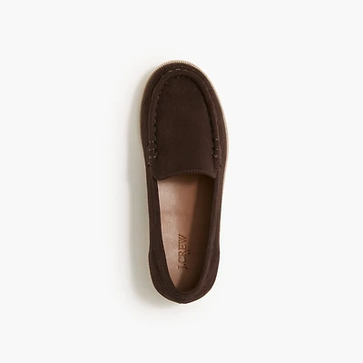 Boys' sueded loafers