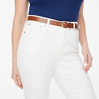 Curvy essential straight white jean all-day stretch