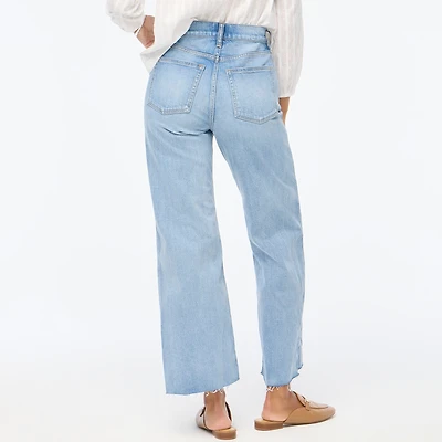 Wide-leg cropped jean all-day stretch