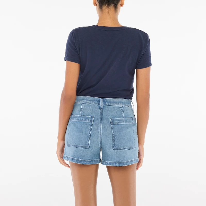 Utility denim short