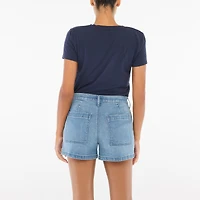 Utility denim short