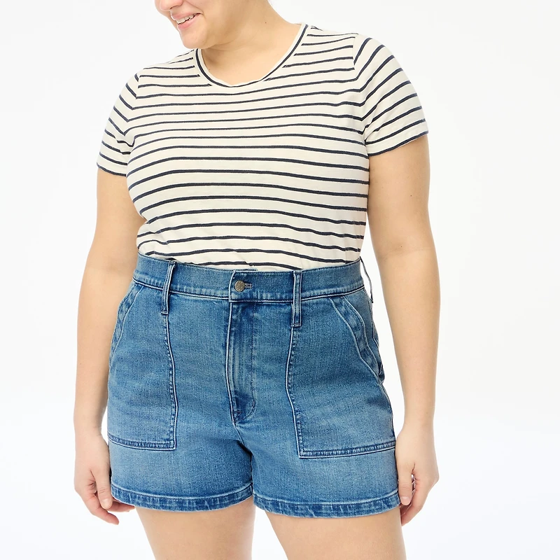 Utility denim short