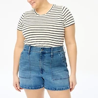 Utility denim short