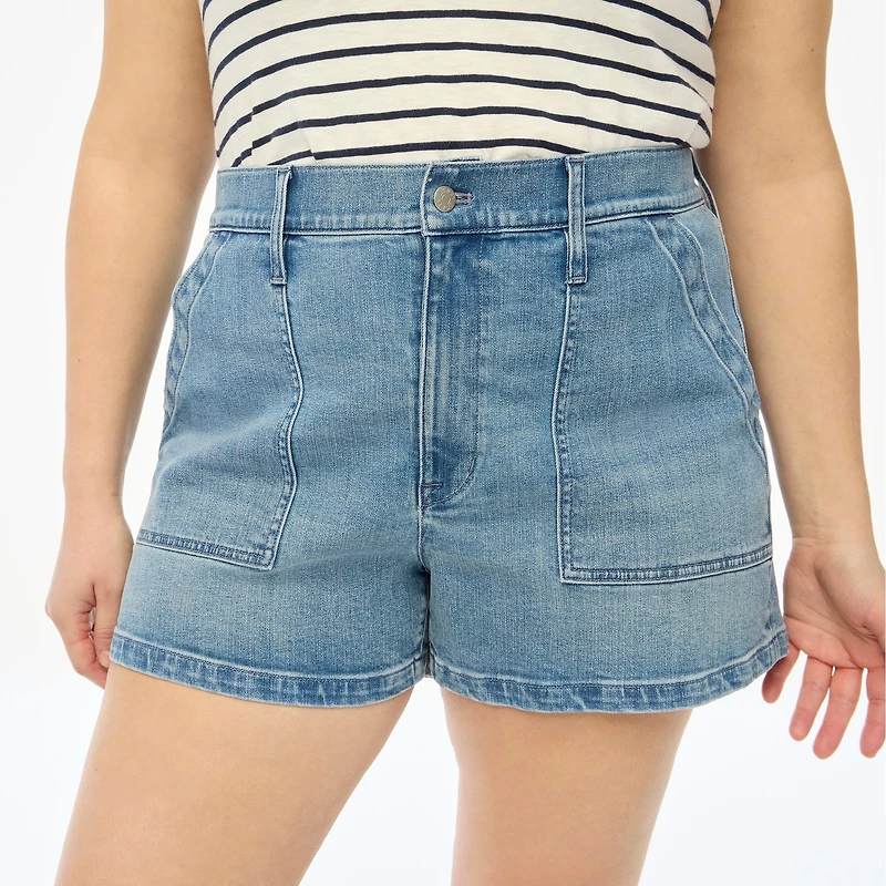 Utility denim short