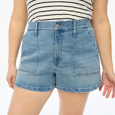 Utility denim short